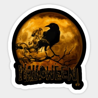 Crow Halloween Sticker